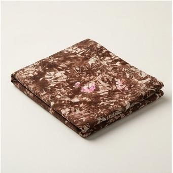 4 Yards Brown Tie & Dye Batik Fabric