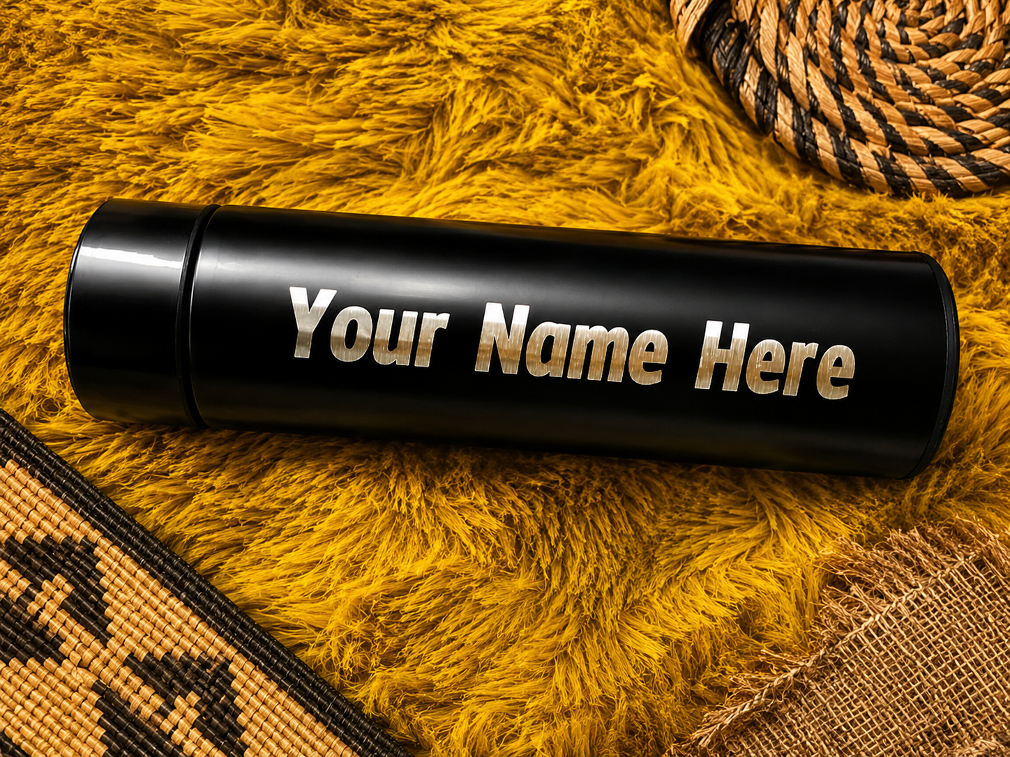 Personalized 500ml Temperature Vacuum Flask – Custom Name Stainless Steel Insulated Bottle - Image 2